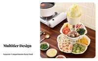 3-Tier Rotating Food carrier 360-Degree Rotation 3-Tier Platter Set for Families