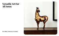 Resin Horse Sculpture Mottled Home Decoration Long Legs