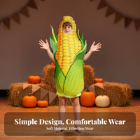 Corn Costume 3D Digital Print Corn on the Cob Costume Realistic Design for Halloween, Gatherings, Stage Performance