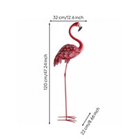 Flamingos Statue Eye-Catching Roseate Bird Ornament Photo Prop for Garden, Wedding