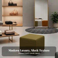Luxury Design grooveTufted Entryway Stool Soft padding Upholstered Bench Multi-Purpose Indoor Seating Modern aesthetic for Boutique Owners, Interior Designers, Walk-in Closet, Bedroom, Retail shop, Living Room