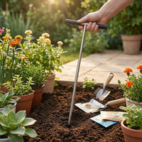 Soil Rod with T Handle Stainless Steel Soil Rod Septic Subsurface Mapper Tool for Garden