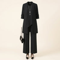 Loungewear Set for Women, Comfortable Polyester Long Pants Casual Wear, Flattering Two-Piece Pantsuit Solid Outfit Designed for a Perfect Fit