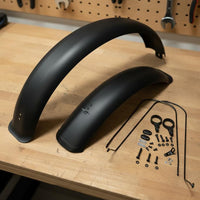 26x5.0 Inch Tire Fenders Full Coverage Cold-Weather Bike Splatter Guards for Beach