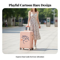 Combination Lock Cartoon Suitcase Telescoping Handle Wheel Suitcase Side Hook Rolling Hardshell Luggage for Travelers, Vacationers, Vacation, Vacations, Weekend Getaways, Airports