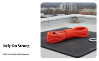 Internationally Certified Nylon Climbing Rope Low Stretch Static Rope High Strength for Mountaineers, Rescue Workers, Caving