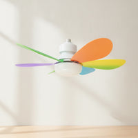 E27 Screw-in Ceiling Fan Light Modern Socket Fan Light Detachable Blades Fixture Compact for Bedroom, Living Room