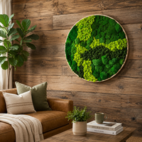 preserved moss wall art