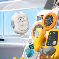 Airplane Cockpit Toy Pretend Play Flying Cockpit Toy Interactive Cockpit Dashboard Panel Kit for Young Children, Preschoolers, Playroom, Preschool