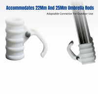 Fishing Umbrella Buckle Connector, Plastic Rod Joint, Sun Protection, Outdoor Fishing Equipment
