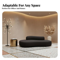 Double-Sided Configuration Curved configurable Sofa Minimalist design Lounge Seating Deep Seat Sectional Couch Ergonomic Support for Business Owners, Interior Designers, Homeowners, Reception Area, Hotel Lobby, Retail retail establishment, Living Room
