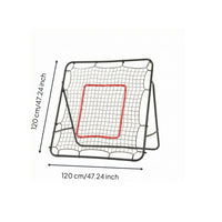 Soccer Rebounder Foldable Deflection Net with Target Freestanding Rebounder with Target for Coaches, Outdoor