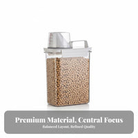 Moisture-Proof Rice Storage Bin with Measuring Cup Leakproof Rice Storage Container Safe for Kitchen Countertop, Cupboard