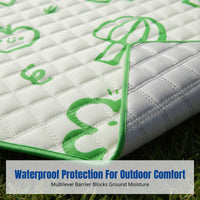 Thick Outdoor Mat, Camping Moisture-Resistant Blanket, Beach Mat, Foldable Tent Ground Pad, Water-Resistant, Geometric & Cartoon
