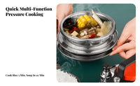 Burst-Resistant-Proof Mini Pressure Cooker Fast Cooking High-Altitude Pressure Pot Easy to Clean for Campers, Travelers, Road Trips, Picnics