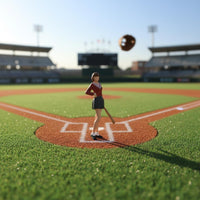 JK Uniform Miniature Scene Figure High Intricate Miniature Girl with Sports Hitting Stick School Uniform Girl Model Exclusive