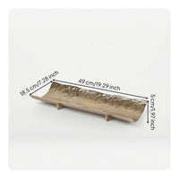 Aluminum decorative Tray with Feet Hammered serving Tray Sculptural Centerpiece Bowl for Home Stylists