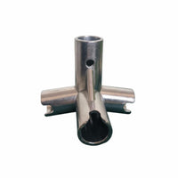 Tube Connector Universal Aluminum Alloy Net Frame Connector Pickleball Net Replacement Joint for Hobbyists, Backyard, Driveway
