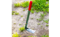 Manganese Steel 2 in 1 Weeding Hoe Sharp Blade Two-in-Single Head Garden Hoe Non-Slip Handle Gardening Tool Welded Construction for Outdoor