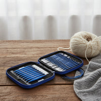 Aluminum Interchangeable Circular Knitting Smooth Circular Knitting Needle Set Tapered Flexible for Knitters, Makers, Home