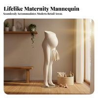 Mannequin Lifelike Mannequin Form Sturdy Construction Maternity Display Form for Retailers, Window Displays, Boutiques, Showrooms