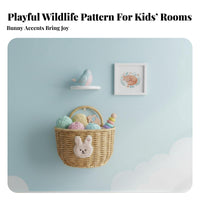 Space-Saving Wall-Mounted Storage Basket Rustic Home Decor Wall Mounted Storage Basket Versatile for Decorators, Kitchen, Entryway, Bathroom