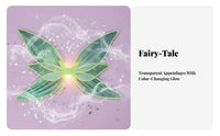 Transparent Angel Feathers Sparkling Gradient Effect Large Elf Feathers Lightweight Costume Accessory for Girls, Adults, Festival, Performance