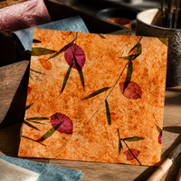 Handmade Botanical Petal Paper for Crafts, Lanterns, Bookmarks, and Gift Wrapping