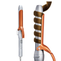 Ceramic Coating Curling Iron Anti-Scald Hair Curler with Clamp Adjustable Temperature Curling Wand Swivel Cord for Home Styling, Salon