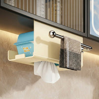 Pantry Space Saving Carbon Steel Under Cabinet Dispensing Paper Towel Holder, Multi-Functional Storage for Kitchen and Home Cooks