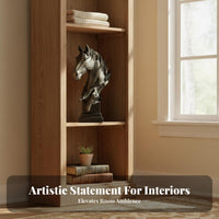 Nordic Design Horse Head Statue Great Gift Idea Horse Head Bust Realistic Details for Living Room, Bookshelf, Desktop