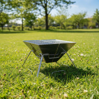 Briquette Grill with Carry Bag Convenient Portable Grill with Storage Bag for Campers, Backpackers, Picnics