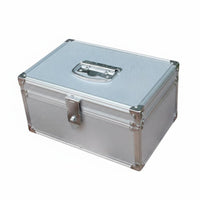 Multi-Functional Aluminum Combination Lock Box Large Capacity Combination Lock Box Sturdy Portable Security Case Sturdy Construction for Office Workers, Small Business Owners, Home, Travel, Workshop, School