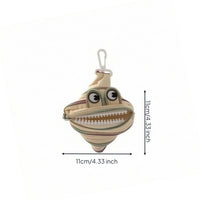 Cute Monster Face Pouch Compact Mini Pouch with Clip Portable Change Purse Handsunrestricted for Backpack