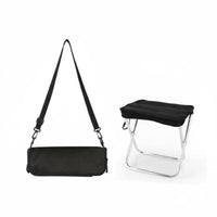 Foldable Pocket Travel Seat Lightweight Folding Camp Stool Easy Setup Compact Chair High Load Capacity for Travelers, Concert-&goers, Public Transport, Traveling, Waiting in Line, Outdoors