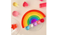 High Clarity Acrylic Stacking Blocks Child-Led Rainbow Stacking Toy Gift Idea for Preschool, Playroom, Classroom