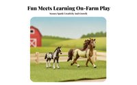 2 Pieces Animal Decor Horse Figurine Detailed Sculpting