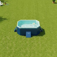 Rigid Frame Rectangular Pool with Support Braces Easy Setup Foldable Pool Sturdy Stable for Families, Kids, Backyard, Garden, Patio