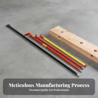 High Hardness Heavy Duty Steel Crowbar Shock Resistant Nail Puller Extra Strength Nail Puller Crowbar Anti-Deformation for Construction Workers, DIY Enthusiasts, Emergency Rescue, Job Sites, Home Renovation, Workshop