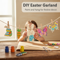 Easter Wooden Ornaments for DIY Party & Holiday Decor