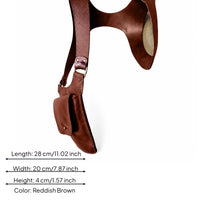 PU Leather Cosplay Bag Vintage Style Crossbody Bag Buckle Hardware Fashion Accessory Adjustable Strap for Cosplayers