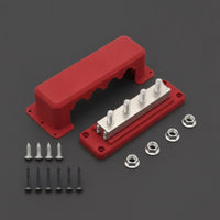 Power Distribution Block with Cover Power Distribution Block Insulated Bus Bar for Systems, Solar Setups, Invert Installations