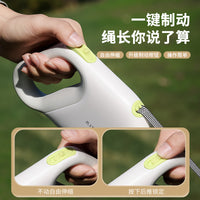 Retractable Dog Leash for Medium and Small Dogs, Anti-Escape, ABS Material
