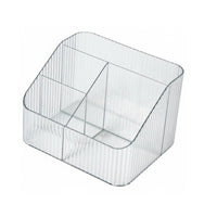 Multi-Compartment Makeup Tray No Assembly Required Clear Partitisingled Tray