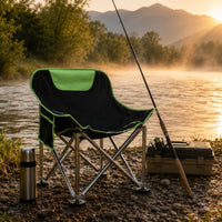 Fishing Moon Chair Lightweight Folding Moon Chair Strong Support Outdoor Seat for Anglers