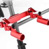 Twin Fishing Rod Holder Mount Aluminum Alloy Adjustable Fishing Rod Holder Universal Adjustment Outdoor Gear