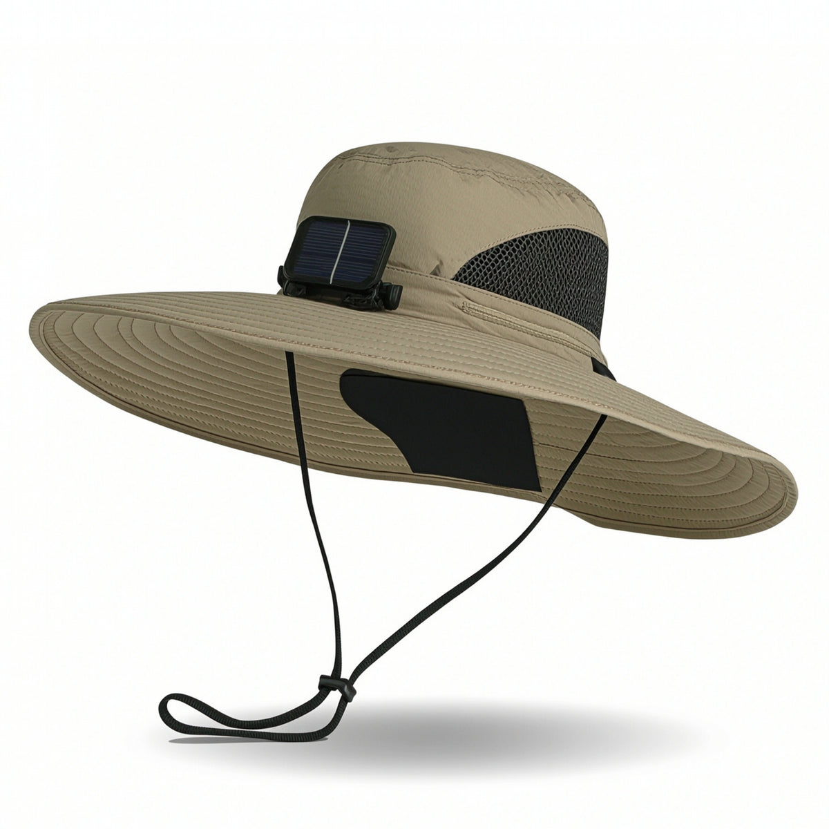 Wide Brim Hat with Fan Cooling Sun Hat with Fan Ventilated for Hiking, Hikers