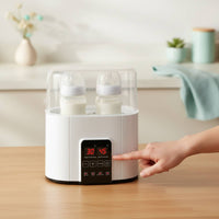2-in-1 Bottle Warmer with Sterilizer Electric Bottle Warmer Touch-Control Appliance Keep Warm for Newborns, Night Feeds