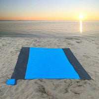 Picnic Blanket and Waterproof Blanket for Family, Large 210x200cm Oxford Cloth Camping Mat, Sandproof Beach Mat with Corner Loops, Hiking Mat
