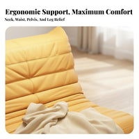 Multi-Positional Lazy Lounger Full full-figure Support Caterpillar Shaped Lounger Plush Comfort Floor Sofa Thick Padding for Adults, Stuunwindnts, Meditators, Bedroom, Living Room, Balcony, perusing corner